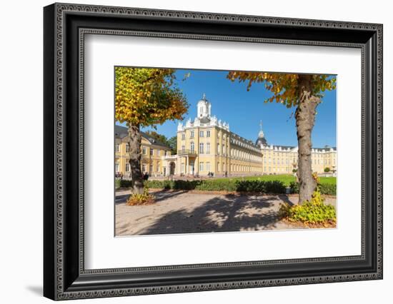 Karlsruhe Palace with Palace Square, Karlsruhe, Baden-Wurttemberg, Germany, Europe-Markus Lange-Framed Photographic Print