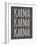 Karma I-Sd Graphics Studio-Framed Art Print