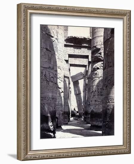 Karnak, Great Hypostyle Hall, 19th Century-Science Source-Framed Giclee Print
