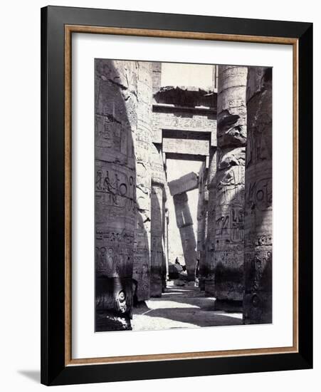 Karnak, Great Hypostyle Hall, 19th Century-Science Source-Framed Giclee Print