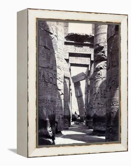 Karnak, Great Hypostyle Hall, 19th Century-Science Source-Framed Premier Image Canvas