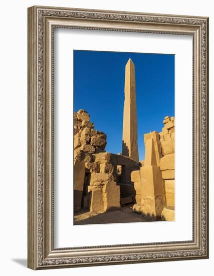 Karnak, Luxor, Egypt. Obelisk of Queen Hatshepsut at the Karnak Temple Complex.-Emily Wilson-Framed Photographic Print