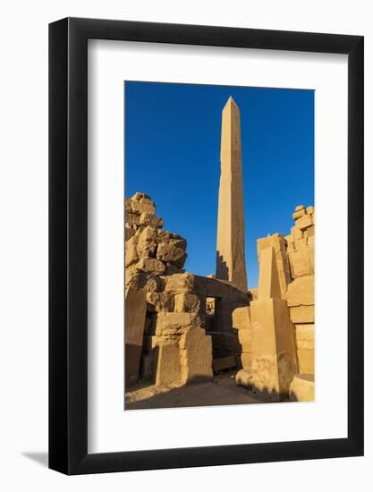 Karnak, Luxor, Egypt. Obelisk of Queen Hatshepsut at the Karnak Temple Complex.-Emily Wilson-Framed Photographic Print