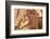 Karnak, Luxor, Egypt. Ruined statue holding two ankhs at the Karnak Temple Complex.-Emily Wilson-Framed Photographic Print