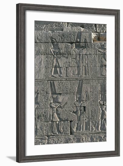 Karnak Temple Complex, Temple of Opet, Relief Depicting Offerings to God Min-null-Framed Giclee Print