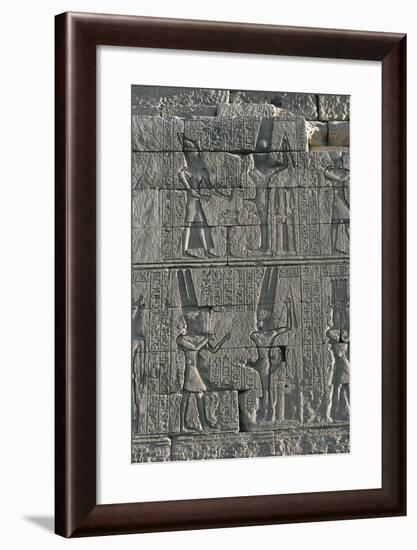 Karnak Temple Complex, Temple of Opet, Relief Depicting Offerings to God Min-null-Framed Giclee Print