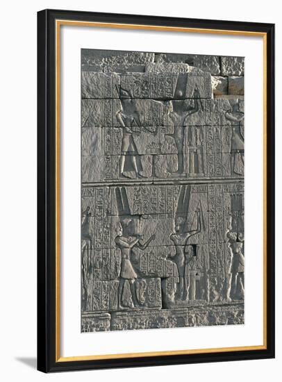 Karnak Temple Complex, Temple of Opet, Relief Depicting Offerings to God Min-null-Framed Giclee Print