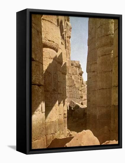 Karnak Temple Complex-English Photographer-Framed Premier Image Canvas