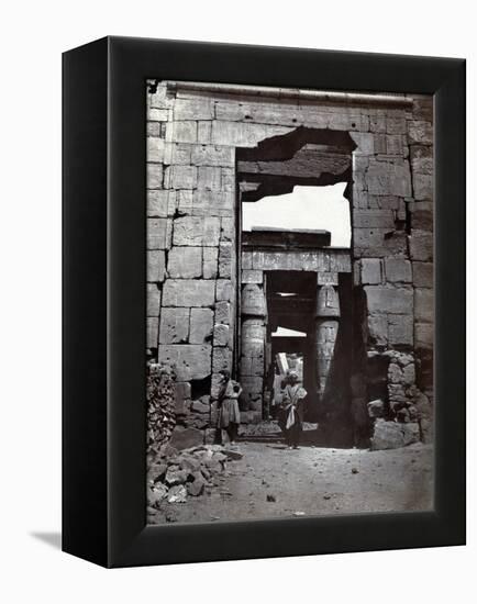 Karnak, Temple of Ramses IV, 19th Century-Science Source-Framed Premier Image Canvas