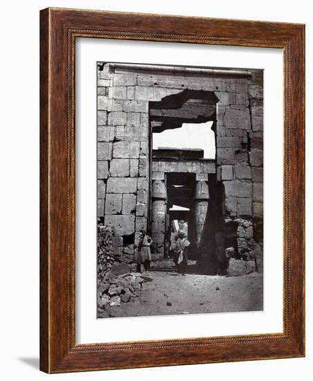 Karnak, Temple of Ramses IV, 19th Century-Science Source-Framed Giclee Print