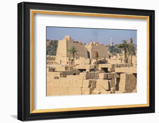 Karnak Temple, UNESCO World Heritage Site, near Luxor, Egypt, North Africa, Africa-Jane Sweeney-Framed Photographic Print