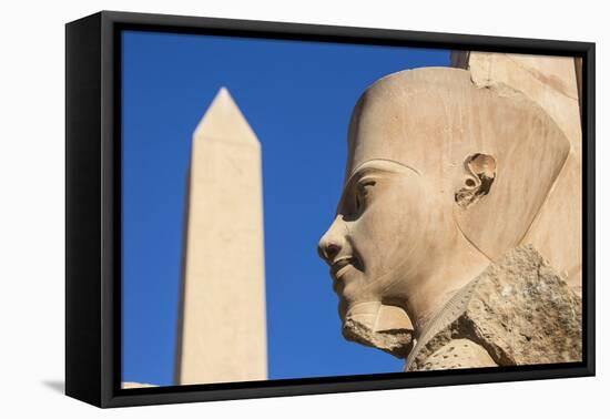 Karnak Temple, UNESCO World Heritage Site, near Luxor, Egypt, North Africa, Africa-Jane Sweeney-Framed Premier Image Canvas