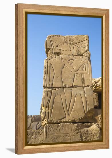 Karnak Temple, UNESCO World Heritage Site, near Luxor, Egypt, North Africa, Africa-Jane Sweeney-Framed Premier Image Canvas