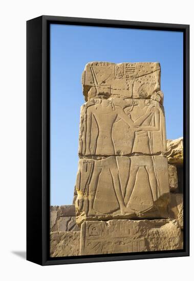 Karnak Temple, UNESCO World Heritage Site, near Luxor, Egypt, North Africa, Africa-Jane Sweeney-Framed Premier Image Canvas