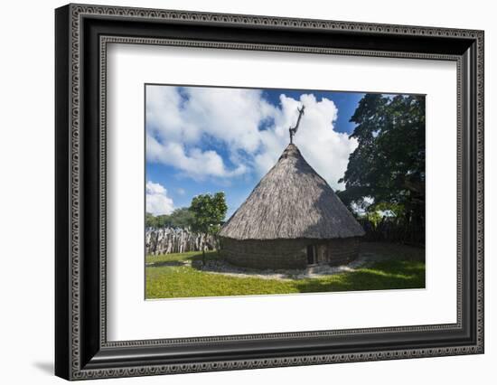 Karnak tribal compund, Saint Joseph, Ouvea, Loyalty Islands, New Caledonia, Pacific-Michael Runkel-Framed Photographic Print