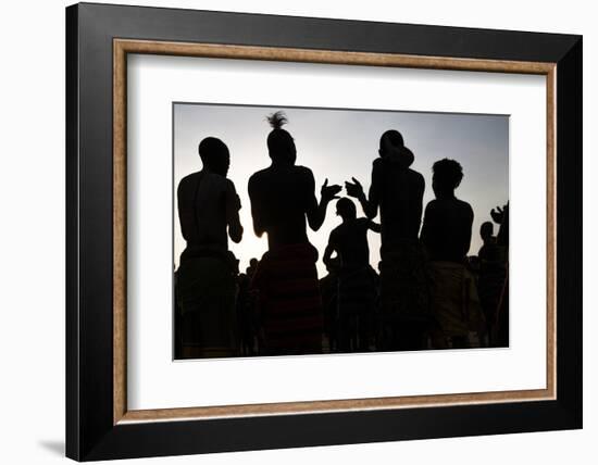 Karo villagers, Ethiopia-Art Wolfe-Framed Photographic Print