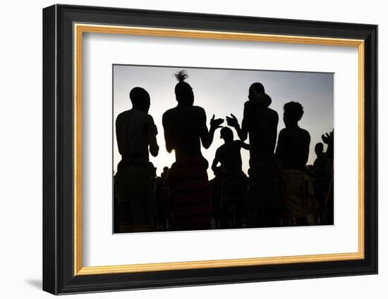 Karo villagers, Ethiopia-Art Wolfe-Framed Photographic Print