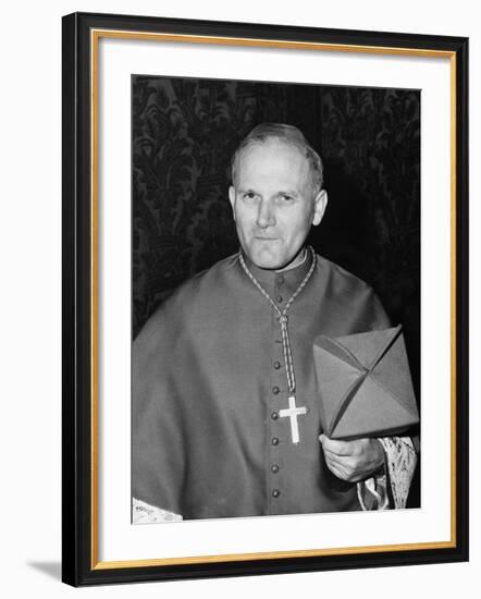 Karol Cardinal Wojtyla, Archbishop of Krakow, Poland-null-Framed Photographic Print