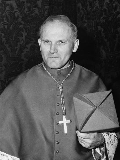 Karol Cardinal Wojtyla, Archbishop of Krakow, Poland' Photographic Print | Art.com