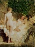 After the Bath, circa 1880-Karoly Lotz-Giclee Print