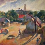 A Peasant Village, 1927-Karoly Patko-Mounted Giclee Print