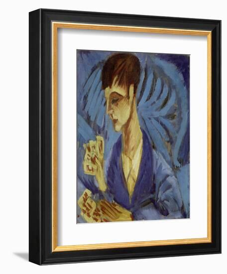 Kartenspielender Knabe, 1915-Ernst Ludwig Kirchner-Framed Giclee Print