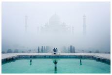 Misty Taj Mahal-Karthi KN Raveendiran-Art Print