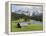 Karwendel Mountain Range, Mittenwald, Lake Wagenbruch, Bavaria-Martin Zwick-Framed Premier Image Canvas