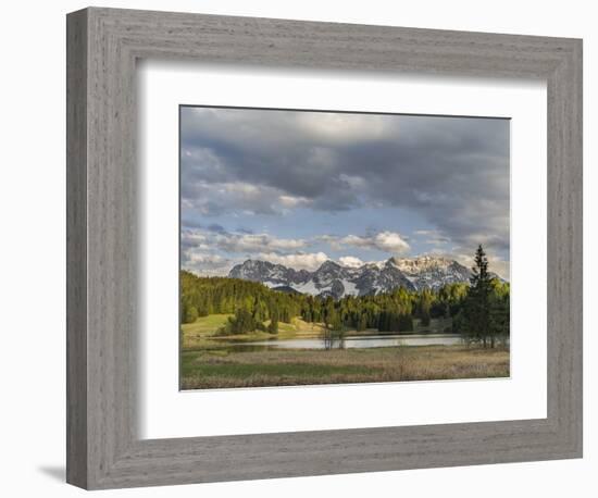 Karwendel Mountain Range, Mittenwald, Lake Wagenbruch, Bavaria-Martin Zwick-Framed Photographic Print