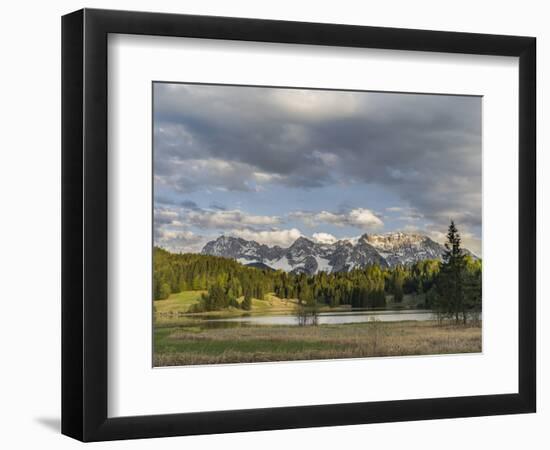 Karwendel Mountain Range, Mittenwald, Lake Wagenbruch, Bavaria-Martin Zwick-Framed Photographic Print