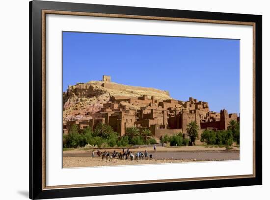 Kasbah, Ait-Benhaddou, UNESCO World Heritage Site, Morocco, North Africa, Africa-Simon Montgomery-Framed Photographic Print