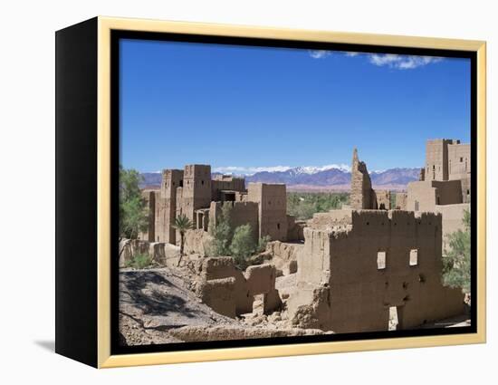 Kasbah, Dades Valley, and the Atlas Mountains, Morocco, North Africa, Africa-Simon Harris-Framed Premier Image Canvas