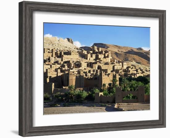 Kasbah of Ait Benhaddou, Atlas Mountains, Morocco, North Africa, Africa-Simon Harris-Framed Photographic Print