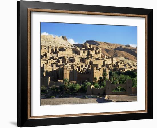 Kasbah of Ait Benhaddou, Atlas Mountains, Morocco, North Africa, Africa-Simon Harris-Framed Photographic Print