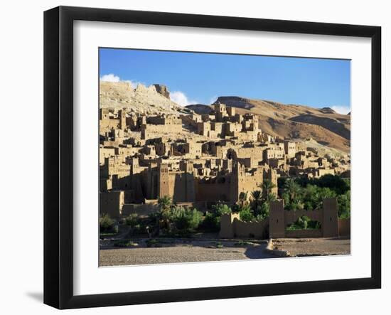 Kasbah of Ait Benhaddou, Atlas Mountains, Morocco, North Africa, Africa-Simon Harris-Framed Photographic Print