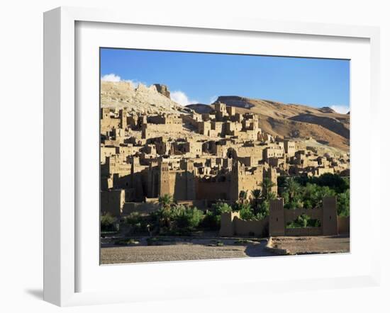 Kasbah of Ait Benhaddou, Atlas Mountains, Morocco, North Africa, Africa-Simon Harris-Framed Photographic Print