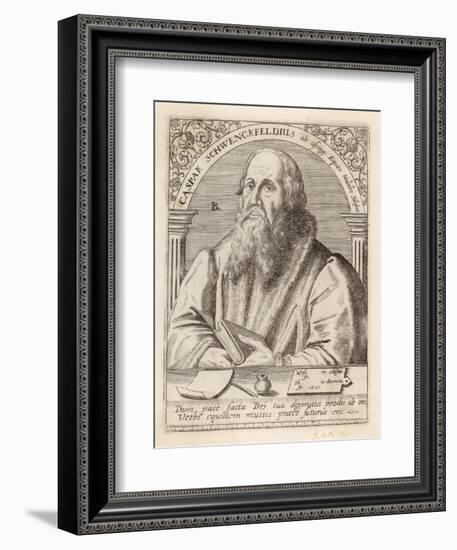 Kaspar Schwenkfeld German Silesian Nobleman and Christian Reformer-Theodor de Bry-Framed Art Print