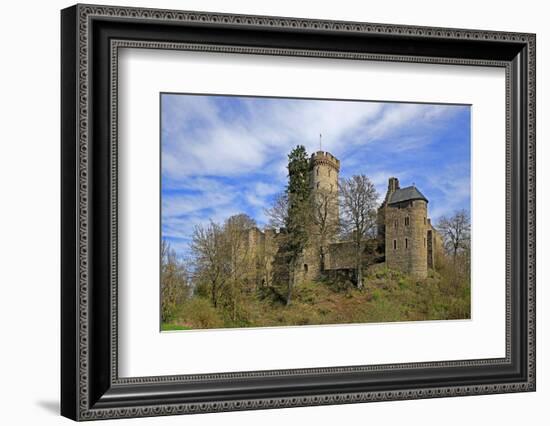 Kasselburg Castle near Pelm, Eifel, Rhineland-Palatinate, Germany, Europe-Hans-Peter Merten-Framed Photographic Print