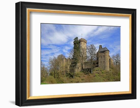 Kasselburg Castle near Pelm, Eifel, Rhineland-Palatinate, Germany, Europe-Hans-Peter Merten-Framed Photographic Print