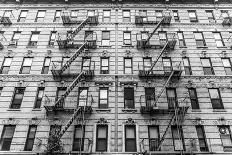 A Fire Escape of an Apartment Building in New York City-kasto-Framed Premier Image Canvas