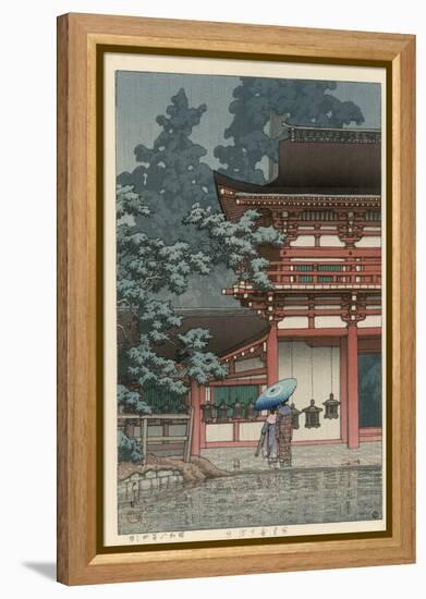 Kasuga Shrine, Nara-Kawase Hasui-Framed Premier Image Canvas