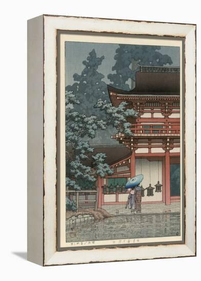 Kasuga Shrine, Nara-Kawase Hasui-Framed Premier Image Canvas