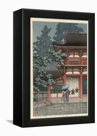 Kasuga Shrine, Nara-Kawase Hasui-Framed Premier Image Canvas