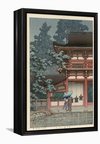 Kasuga Shrine, Nara-Kawase Hasui-Framed Premier Image Canvas