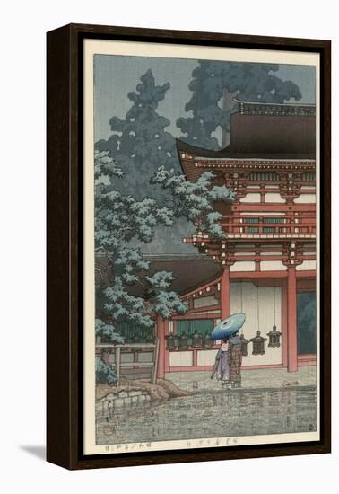 Kasuga Shrine, Nara-Kawase Hasui-Framed Premier Image Canvas
