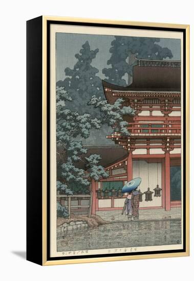 Kasuga Shrine, Nara-Kawase Hasui-Framed Premier Image Canvas