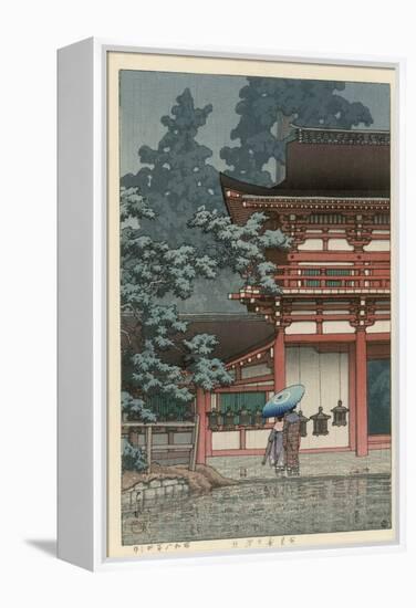 Kasuga Shrine, Nara-Kawase Hasui-Framed Premier Image Canvas