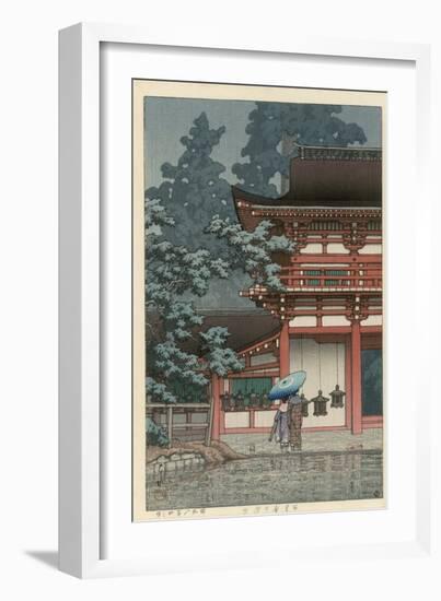 Kasuga Shrine, Nara-Kawase Hasui-Framed Premium Giclee Print