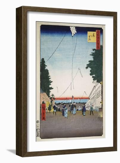 Kasumigaseki (One Hundred Famous Views of Ed), 1856-1858-Utagawa Hiroshige-Framed Giclee Print