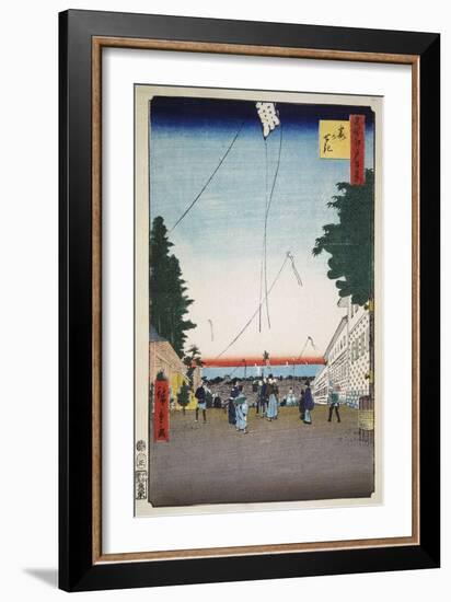 Kasumigaseki (One Hundred Famous Views of Ed), 1856-1858-Utagawa Hiroshige-Framed Giclee Print